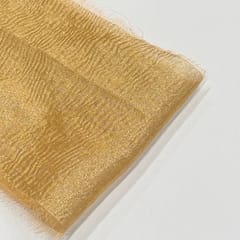 Gold Color Tissue Crush Fabric