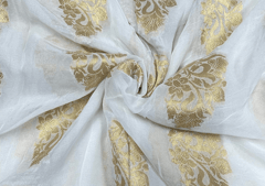 Dyeable Semi Georgette Banarsi Khaddi