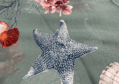 Georgette Turkish Blue Floral