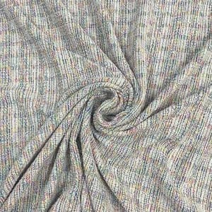 Multi Colour Tweed Checks Fabric