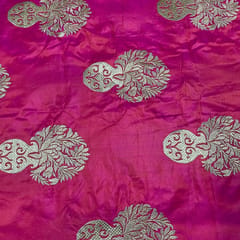 Twotone Pink Colour Silk Zari Fabric