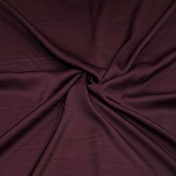 Dark Wine Colour Armani Satin Fabric (N594)
