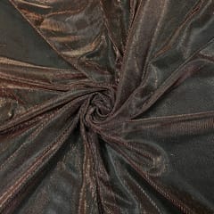 Rust Colour Disco Net Fabric