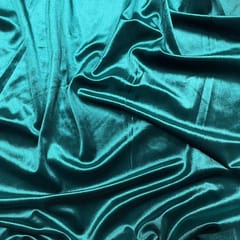 Bottle Green Colour Lycra Velvet Fabric