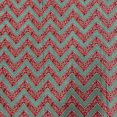 Sea Green Colour Cotton Cambric Printed Fabric