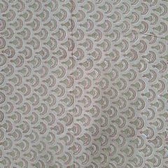 Peach Colour Cotton Cambric Printed Fabric