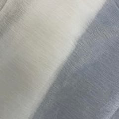 Cream Colour Abstract Crush Crackle Dyeable Chinon Fabric