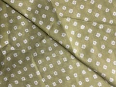 Light Mehndi Green Abstract Chanderi Fabric