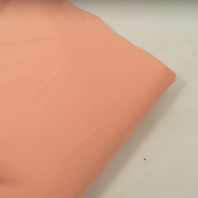 Peach Color Dyed Poplin Fabric