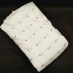 Dyeable Dola Silk Embroidered Fabric