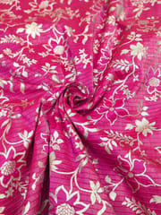 Rani Pink Viscose Jacquard Fabric