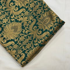 Green Colour Brocade fabric