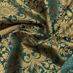 Green Colour Brocade fabric