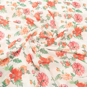 Multi color georgette floral digital print