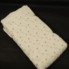 Mal Chanderi Dyeable Fabric with Sequin Embroidered Booti – Subtle Elegance