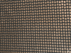 Brown Square Disco Foil Polyester Fabric