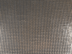 Brown Square Disco Foil Polyester Fabric