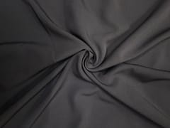 Dark Grey Plain Barbie Crepe Fabric