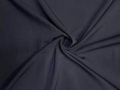 Dark Grey Blue Plain Barbie Crepe Fabric