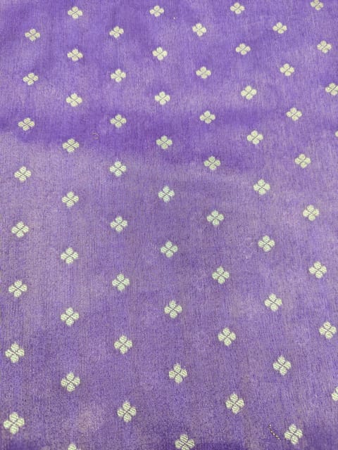 Dark Purple Viscose Fabric With Jacquard Butti