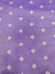 Dark Purple Viscose Fabric With Jacquard Butti