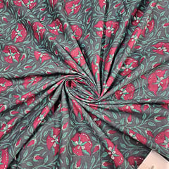 Multi Colour Cotton Cambric Printed Fabric