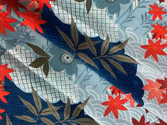 Multicolor Floral Pure Chanderi Print Fabric