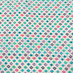 Multi Colour Cotton Silk Printed Fabric