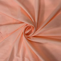 Peach Colour Dyed Poly Crepe Fabric (N114LL)