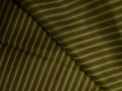 Green Stripes Cotton Fabric