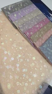 Rainbow Foil net fabric
