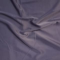 Purple Colour Crepe Satin Fabric