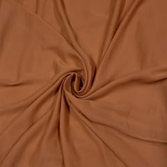 Dark Peach Colour Heavy Georgette Fabric (N120)
