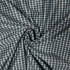 Bottle Green Colour Tweed Fabric