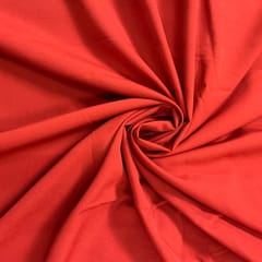 Brick Red Colour Dyed Poly Crepe Fabric ( N836)