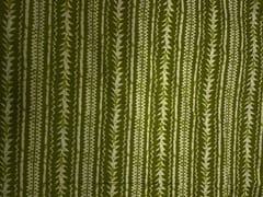 Green Stripes Cotton Cambric Fabric