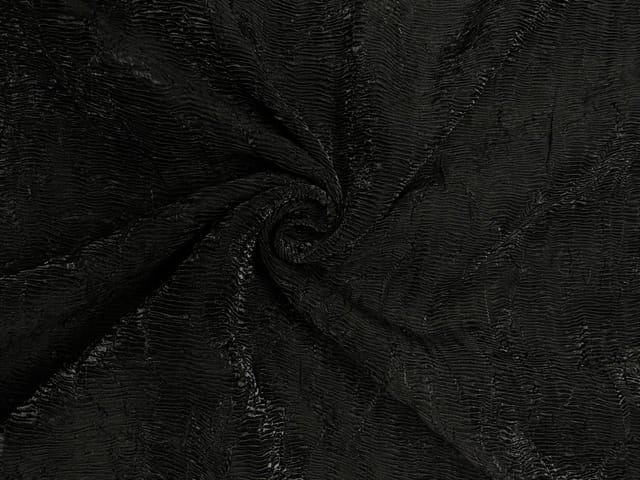 Black Crush Organza Fabric