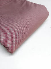 Red Gingham Checks Plain Weave Yarn Dyed  Cotton Fabric
