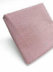 Red Gingham Checks Plain Weave Yarn Dyed  Cotton Fabric