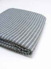 Light Blue Stripes Plain Weave Yarn Dyed Cotton Fabric