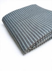 Light Blue Stripes Plain Weave Yarn Dyed Cotton Fabric