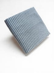 Light Blue Stripes Plain Weave Yarn Dyed Cotton Fabric