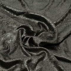 Black Color Turkish Georgette Foil Fabric