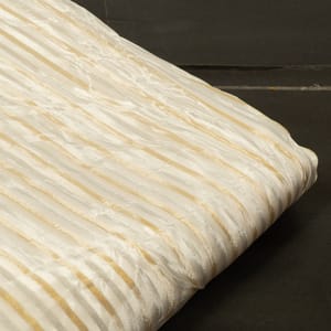 White Dyeable Tissue Stripes Fabric