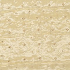 Dyeable Tissue Upada Booti Embroidered Fabric