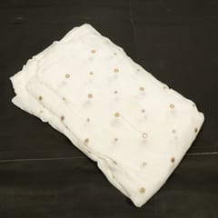 Dyeable Crepe Booti Embroidered Fabric