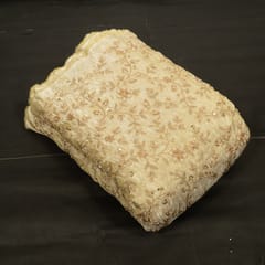 Dyeable Tissue Upada Embroidered Fabric