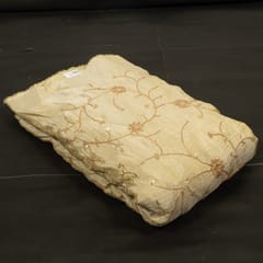 Dyeable Crush Tissue Embroidered Fabric