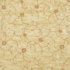 Dyeable Crush Tissue Embroidered Fabric