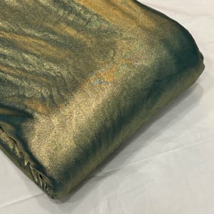 Rama Green Color FDY Jersey Lycra Foil Fabric